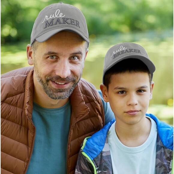 Pavilion Gift Co. Rule Maker & Breaker Adjustable Adult Toddler (1-3 Y) Hat Set - Picture 2 of 10